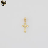 (1-2128-1) Gold Laminate - Cross Pendant - BGF