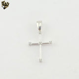 (2-1045) 925 Sterling Silver - Cross Pendant.