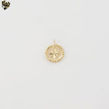 (1-2256-1) Laminado Oro - Colgantes Corazón - BGF