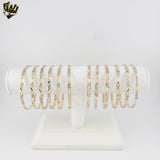 (1-4013-3) Gold Laminate - 4mm Three Tones Bangles - Dozen - BGO