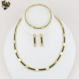 (1-6003-1) Gold Laminate - Black Enamel Flat Set - BGO