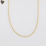 (1-1948) Gold Laminate - 2.5mm Figaro Link Chain - BGF
