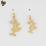 (1-2263-3) Gold Laminate -Princess Pendants - BGF