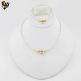 (MSET-01) Gold Laminate - 4mm Mallorca Pearls Set - BGF