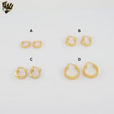 (1-2653-1) Gold Laminate Hoops - BGO