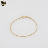 (1-0500-1) Gold Laminate - 1.3mm Snake Link Bracelet - 7" - BGF