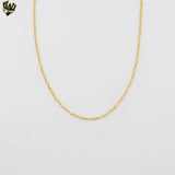 (1-1801) Gold Laminate - 2.5mm Alternative Figaro Link Chain - BGF