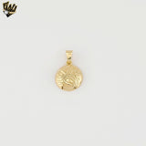 (1-2096) Laminado Oro - Colgantes Medalla - BGF