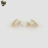 (1-1197-6) Laminado de oro - Mini pendientes de lágrima - BGF