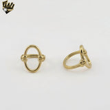 (4-0038-1) Stainless Steel - Elongated Style Ring.