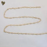 (mfin-Roll-8) Gold Filled Findings - Multi Shape Zircon Chain Rolls - BGF