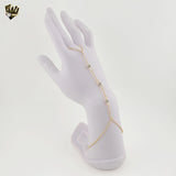 (1-0569-2) Gold Laminate - 1.5mm Hand Chain Bracelet - 7.5" - BGF