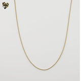 (1-1662) Gold Laminate - 1mm Alternative Box Link Chain - BGO