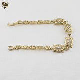 (1-60091-1) Gold Laminate - 4.5mm Turtle Bracelet - BGO