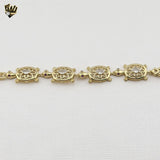(1-60091-1) Gold Laminate - 4.5mm Turtle Bracelet - BGO