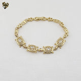 (1-60091-1) Gold Laminate - 4.5mm Turtle Bracelet - BGO