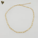 (1-1788) Gold Laminate - 4mm Paper Clip Chain - BGO