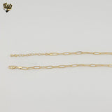 (1-1788) Gold Laminate - 4mm Paper Clip Chain - BGO