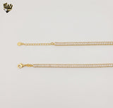(1-6392) Gold Laminate - Baguette Zircon Necklace - BGF