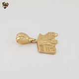 (1-2472-3) Gold Laminate - Big Truck Pendant - BGO
