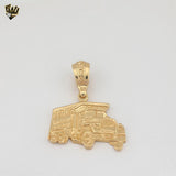 (1-2472-3) Gold Laminate - Big Truck Pendant - BGO