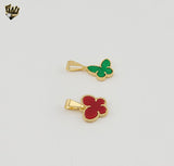 (1-2162-1) Gold Laminate - Butterfly Pendants - BGF