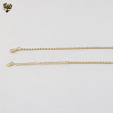 (1-6240) Laminado de Oro - Collar de Zircon Evil Eye - 18" - BGF