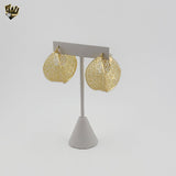 (1-2755-5) Aros griegos gruesos laminados en oro - BGO