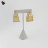 (1-2755-5) Aros griegos gruesos laminados en oro - BGO