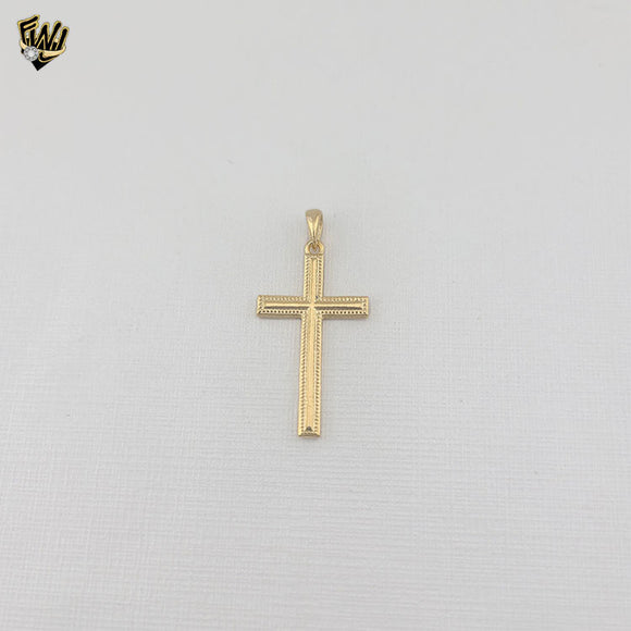 (1-2413-2) Gold Laminate - Cross Pendant - BGF