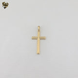 (1-2413-2) Gold Laminate - Cross Pendant - BGF