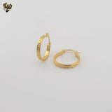 (1-2594-2) Gold Laminate - Diamond Cut Hoops - BGO