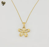 (1-6297-2) Gold Laminate - Plain Open Flower Set - BGO