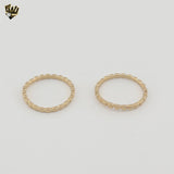 (1-3009) Gold Laminate - Geometric Band Ring - BGF