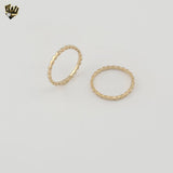 (1-3009) Gold Laminate - Geometric Band Ring - BGF