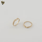 (1-3009-2) Gold Laminate - Laurel Wreath Band Ring - BGF