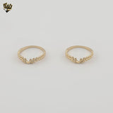 (1-3009-2) Gold Laminate - Laurel Wreath Band Ring - BGF
