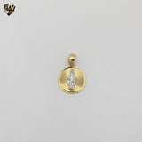 (1-2388-1) Gold Laminate - Miraculous Virgin Medal Pendant- BGF
