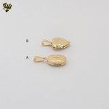 (1-2148) Gold Laminate - Mini Locket Pendants - BGF