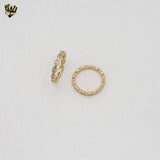 (1-3146) Gold Laminate - Zircon Eternity Ring - BGF