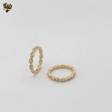 (1-3146) Gold Laminate - Zircon Eternity Ring - BGF