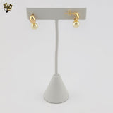 (1-1218-1) Laminado de Oro - Aretes Planos - BGF