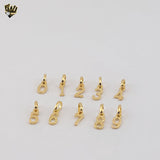 (1-2089) Gold Laminate - Small Numbers Pendants - BGF