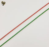 (1-6371) Gold Laminate - Tennis Necklace - BGF