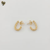 (1-2983-6) Gold Laminate - Texturized Half Hoops - BGF