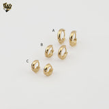 (1-2967-2) Gold Laminate - Trio of Hoops - BGF