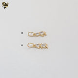 (1-2211) Gold Laminate - Zircon Kids Pendants - BGF