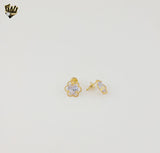 (1-6297-3) Gold Laminate - Zircon Flower Set - BGO
