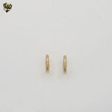 (1-2591) Gold Laminate - Zircon Hoops - BGF