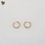 (1-2591) Gold Laminate - Zircon Hoops - BGF